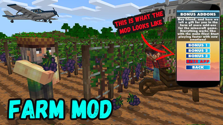 Download Farm Mod For Minecraft Pe Mod Apk V1 1 For Android