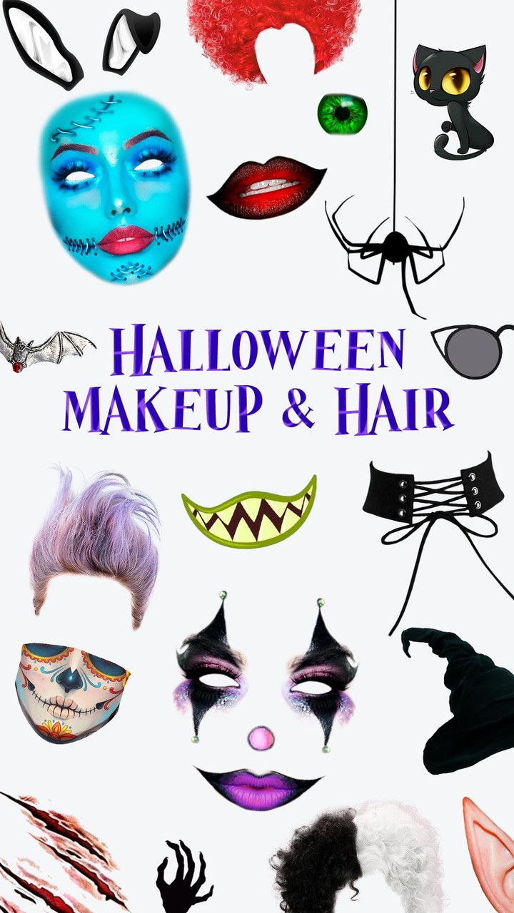 Halloween Makeup and Hair