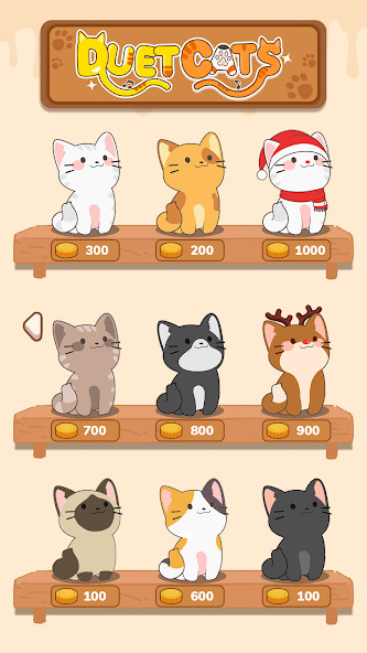 Duet Cats: Cute Popcat Music‏(افتح كل الموسيقى) screenshot image 1