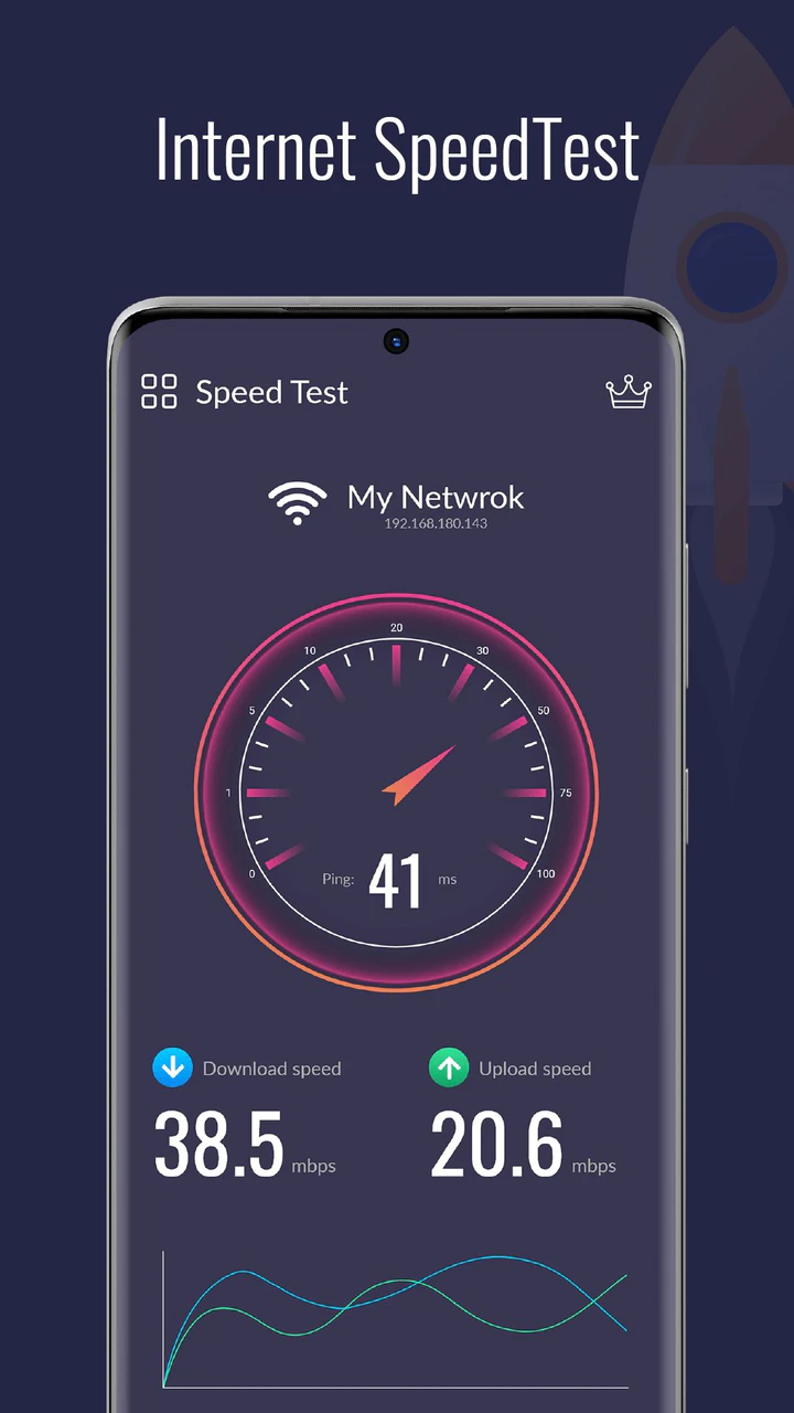 ดาวน์โหลด Internet Speed Test Meter Mod Apk V1.0.3 สำหรับ Android
