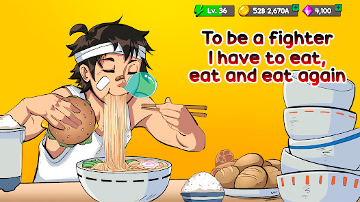 Food Fighter Clicker - Game Ăn(Hướng tới Menu) screenshot image 3 Ảnh chụp màn hình trò chơi