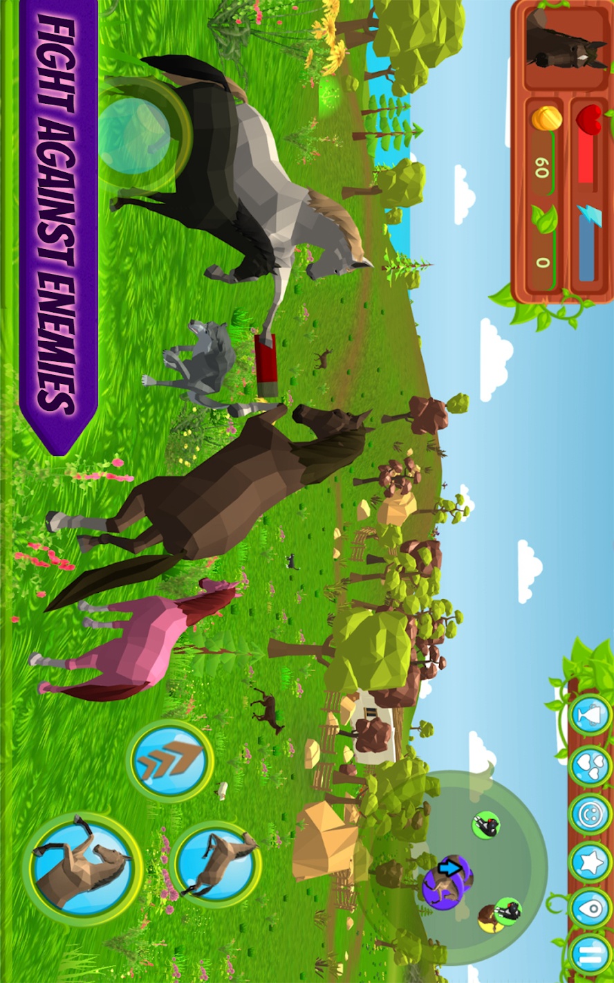 Horse Family – Animal Simulator 3D(lots of gold coins)