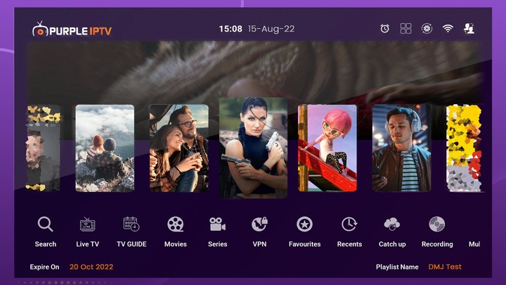 IPTV Smart Purple Player Ảnh chụp màn hình trò chơi
