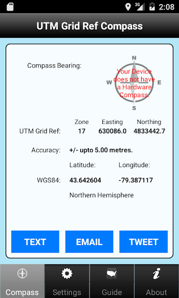 UTM Grid Ref Compass(Paid for free) screenshot image 4_playmod.games
