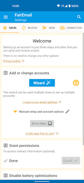 FairEmail, privacy aware email(Pro) screenshot image 1