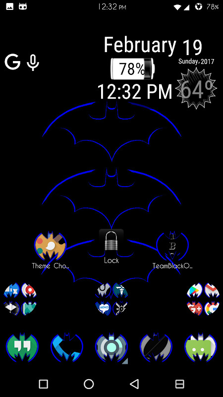 Blue Batcons Icon Skins‏