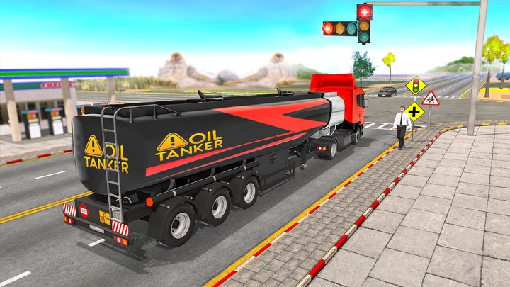Oil Tanker Truck Driving Games Ảnh chụp màn hình trò chơi