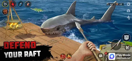 Raft Survival: Ocean Nomad - Simulator(Hướng tới Menu) screenshot image 5 Ảnh chụp màn hình trò chơi