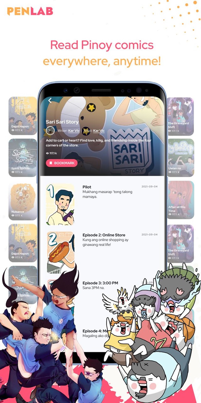 Penlab - Comics Manga Webtoons Ảnh chụp màn hình trò chơi