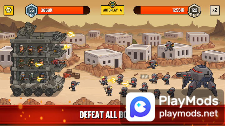 World War Defense(Unlimited Money) screenshot image 1_playmods.net