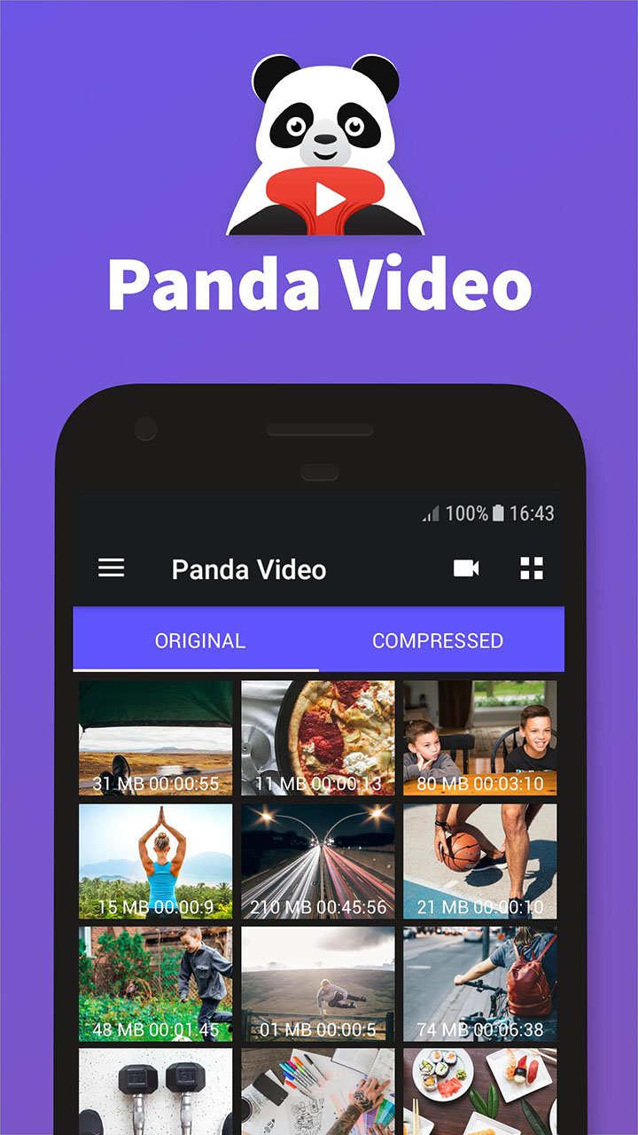 Panda โปรแกรมลดขนาดวิดีโอ: Movie & Video Resizer
