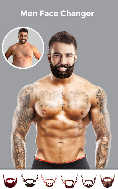 Men Body Styles SixPack tattoo - Photo Editor app