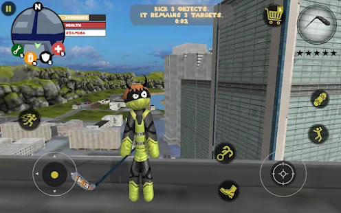 Stickman Rope Hero(ช้อปปิ้งฟรี) Game screenshot  11