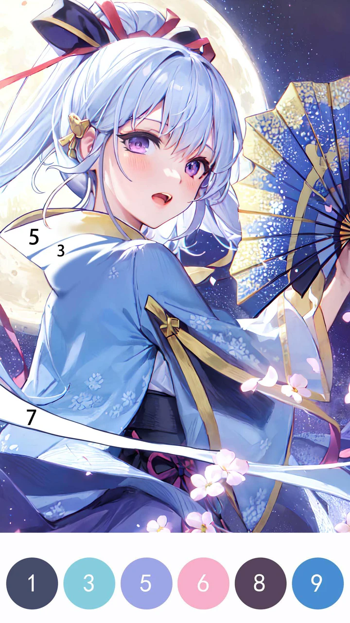 Share more than 57 anime color by number super hot in.cdgdbentre