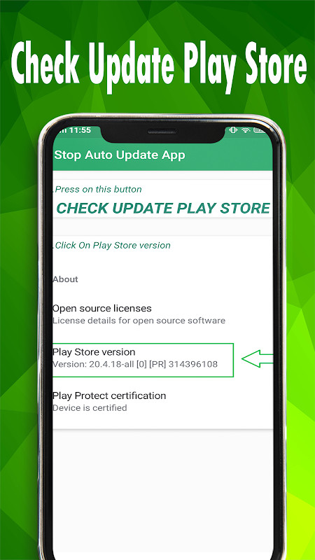 Stop Auto Update App