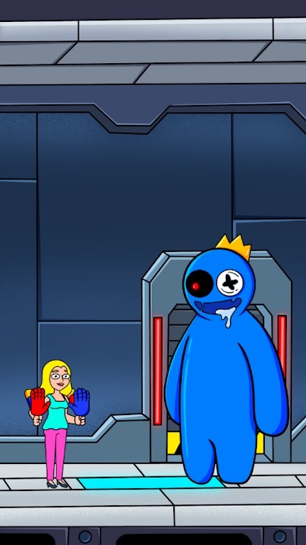 Rainbow Blue Monster Playtime(لا اعلانات) screenshot image 1