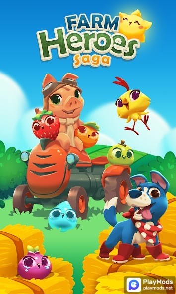 Farm Heroes Saga(Unlimited Lives) screenshot image 1_playmods.games