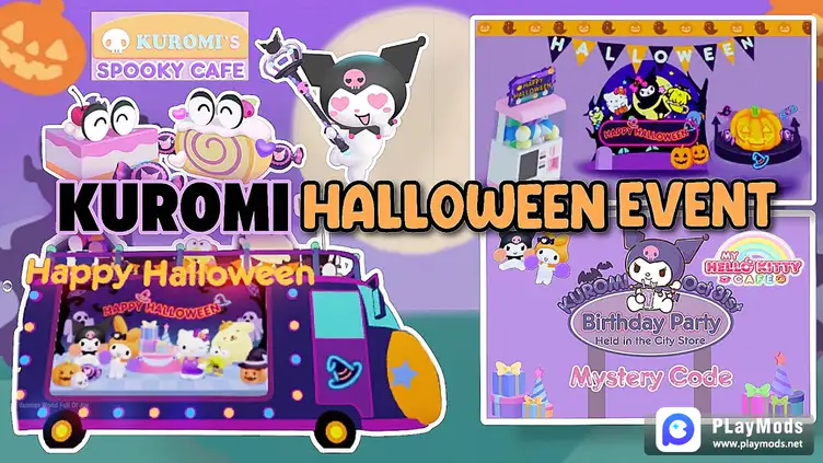 GET NEW FREE KUROMI ITEMS 🤩🥰😍 - MY HELLO KITTY CAFE EVENT 