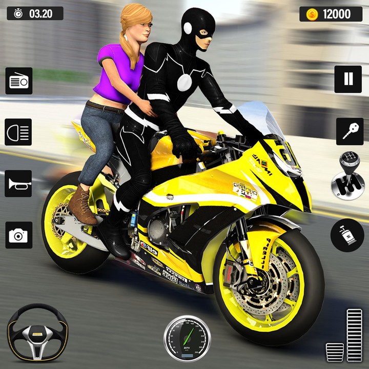 Superhero Bike Taxi Games Ride Ảnh chụp màn hình trò chơi