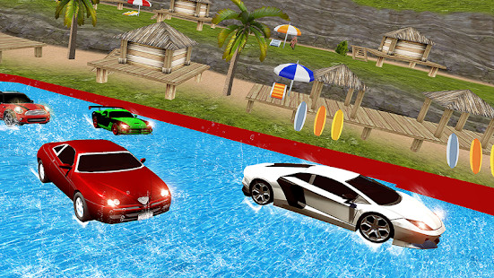 Water Slide Car Racing(Бесконечные деньги) screenshot image 1