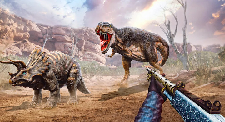 Cazador juego de dinosaurios‏(افتح جميع الفصول) screenshot image 2