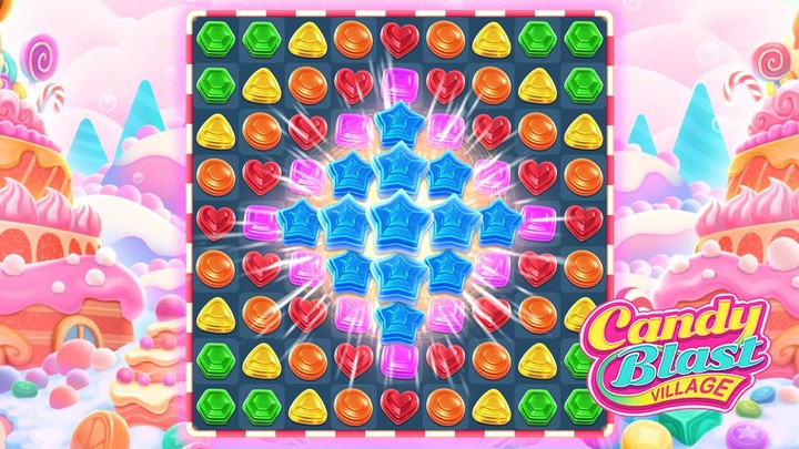 Candy Blast Village : Match-3‏