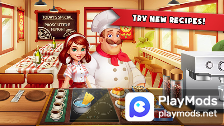 Nhà hàng Điên Cuồng Đầu Bếp(Kim cương không giới hạn) screenshot image 1 Ảnh chụp màn hình trò chơi