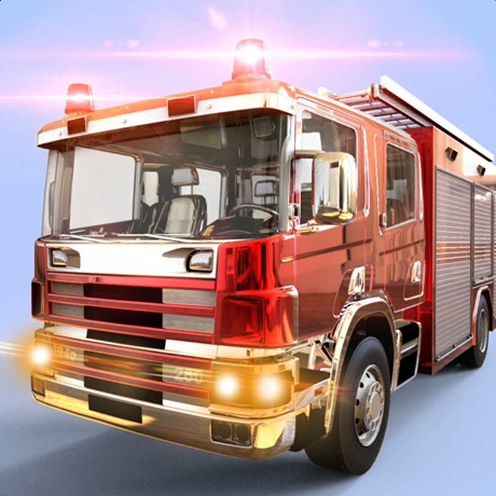Fire Truck Driving Rescue Game Ảnh chụp màn hình trò chơi