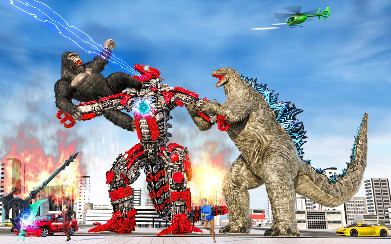King Kong Attack Godzilla Game_playmods.net