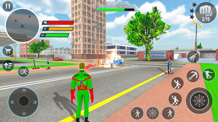 Police Robot Rope Hero Game 3d Ảnh chụp màn hình trò chơi