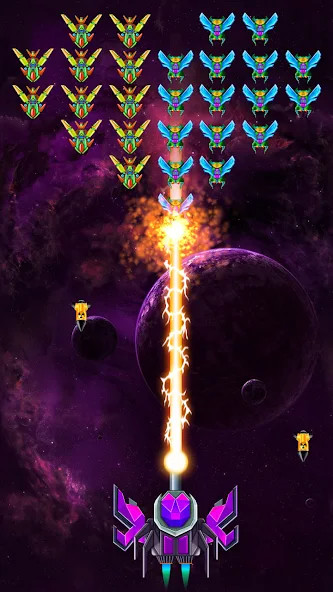 Galaxy Attack: Alien Shooter(Unlimited Coins) screenshot image 3_playmods.games