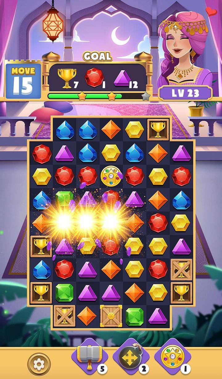 Jewels Magic: Queen Match 3‏