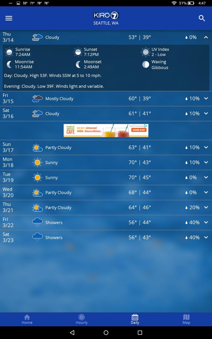 KIRO 7 PinPoint Weather App