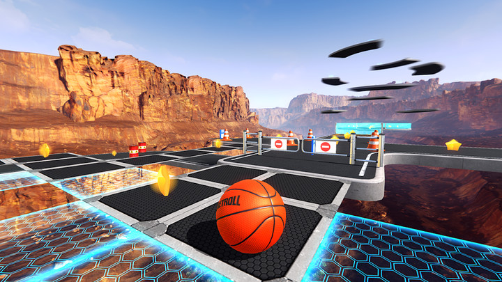 BasketRoll: Rolling Ball Game(chống lại) screenshot image 2 Ảnh chụp màn hình trò chơi