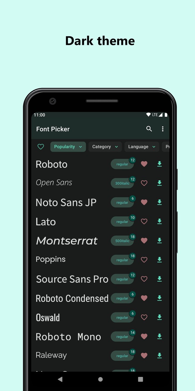 Font Picker - font downloader_playmods.net