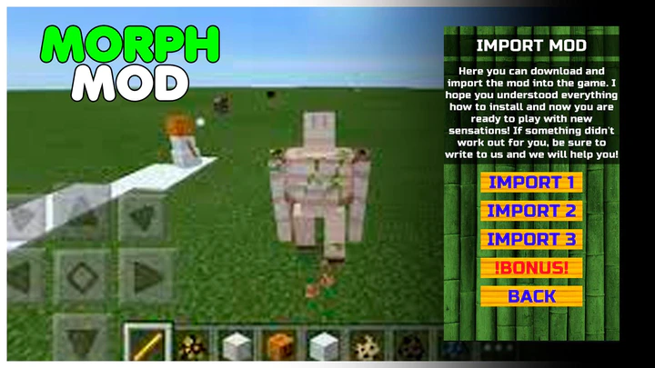 Download Morph Mod For Minecraft Pe Mod Apk V2 1 For Android