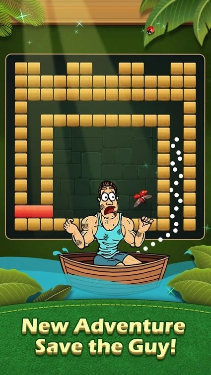 Breaker Fun - Bricks Crusher on Rescue Adventures (Large gold coins) screenshot