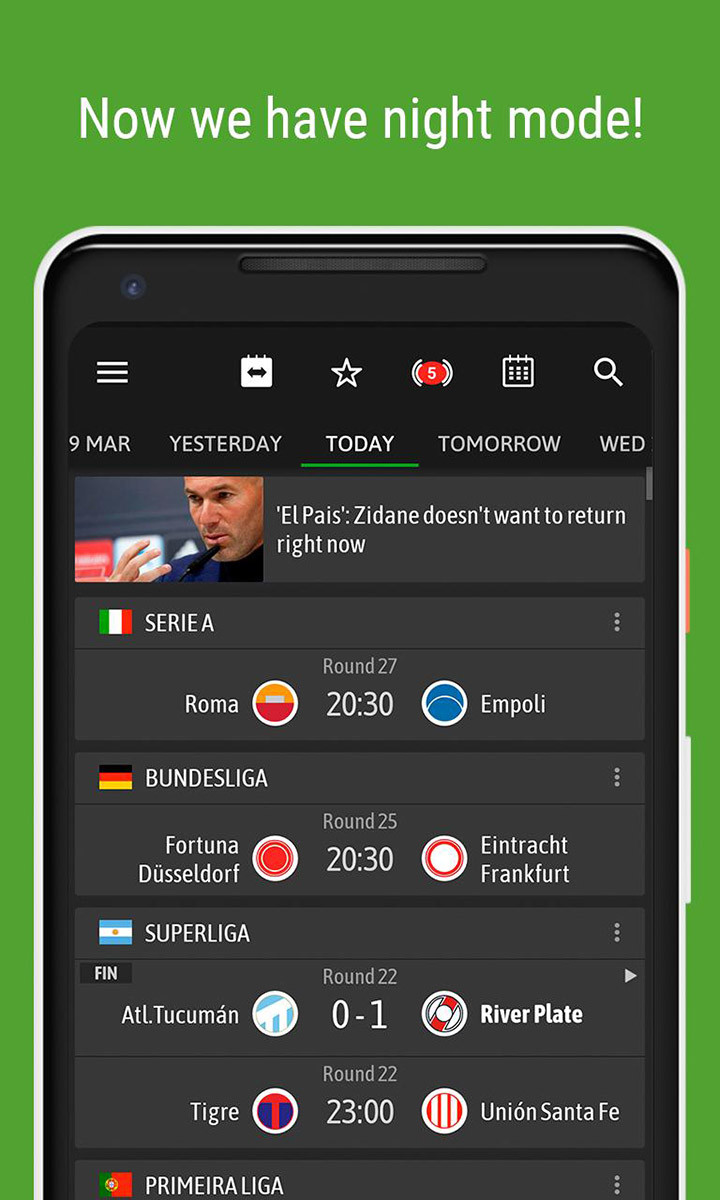 BeSoccer - Soccer Live Score(Подписан) screenshot image 2