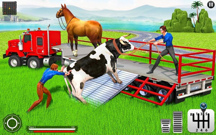 Farm Animals Transport Truck Ảnh chụp màn hình trò chơi