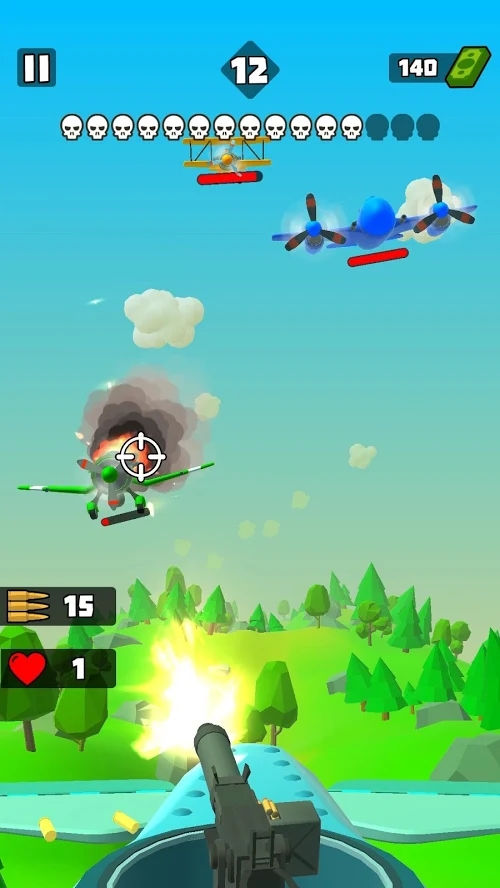 Sky Attack(Skip advertising and get a reward)