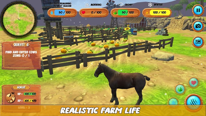Farm Animals Horse Simulator‏
