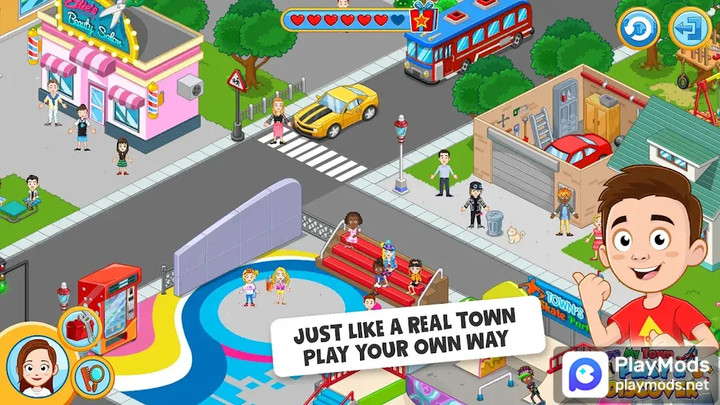 My Town Play Discover City Builder Game(Unlocked VIP) screenshot image 1_playmods.net