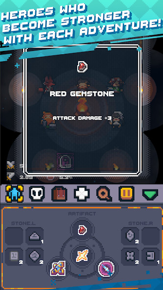 Guidus : Pixel Rogue-like RPG(Tiền không giới hạn) screenshot image 5 Ảnh chụp màn hình trò chơi
