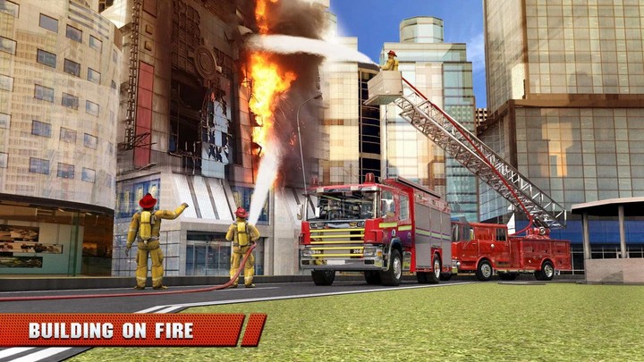 Fire Truck Driving Rescue Game Ảnh chụp màn hình trò chơi
