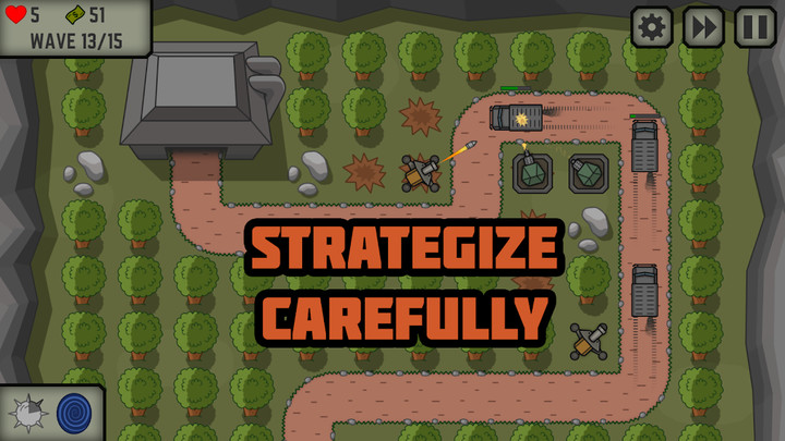 Tactical War: Tower Defense Game(Unlimited Money) screenshot image 1_playmod.games
