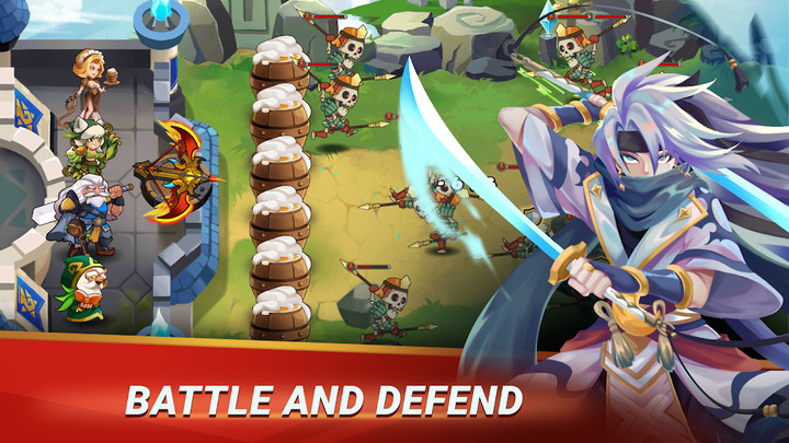 Castle Defender: Hero Idle Defense TD(Unlimited Money)_playmod.games