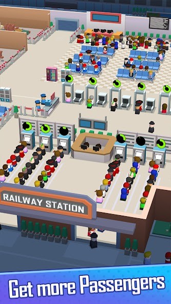 Idle Raiway Tycoon(Неограниченная валюта) screenshot image 4