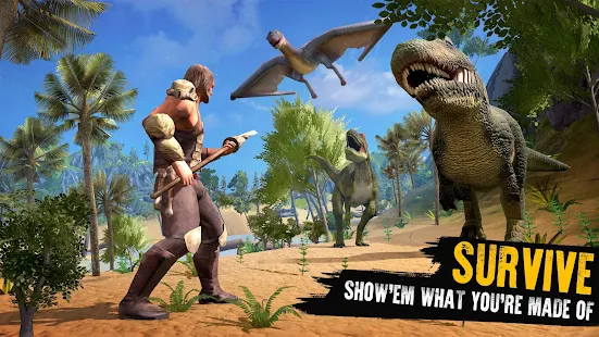 Jurassic Survival Island: Dinosaurs & Craft(Unlimited Money) Game screenshot  1