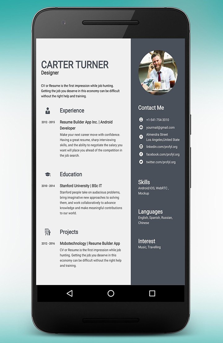 Resume Builder & CV Maker(Pro Unlocked) screenshot image 4_playmods.games