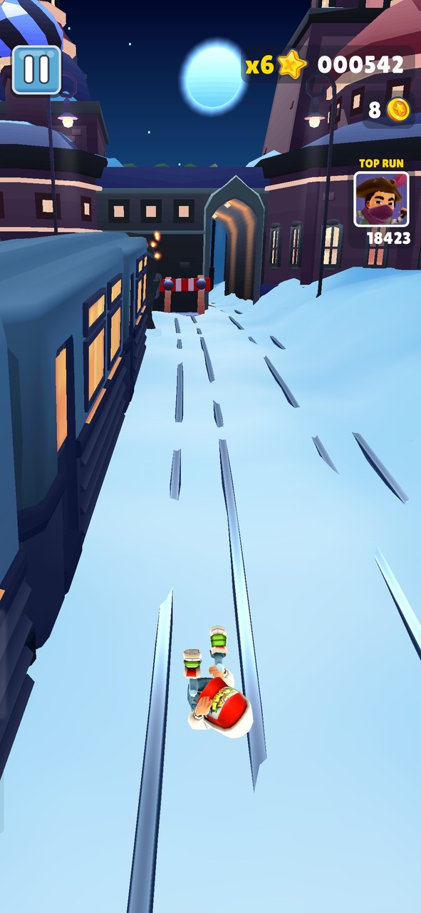 Subway Surf(Snow version) screenshot image 4_playmod.games